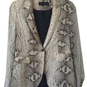 ZARA Womens Snake Print Blazer